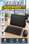 SIM Kart Destekli Android Tablet Klavyeli Mouse Seti Bluetooth Kablosuz Çalışma Paketi