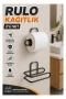 Siyah Yapışkanlı Rulo Kağıt Tutucu 2’li Set