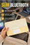 Slim Kablosuz Bluetooth Klavye – Android iOS Windows Uyumlu Taşınabilir Tasarım