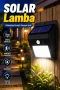 Solar Hareket Sensörlü LED Bahçe Lambası 1200mAh Pil Su Geçirmez Dış Mekan Aydınlatma