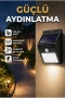 Solar LED Duvar Lambası – PIR Hareket Sensörlü 1200 mAh Otomatik Bahçe Aydınlatması