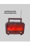 Solar Alev Işıklı Bluetooth Hoparlör 7W Ses Gücü ve Solar Panelli Taşınabilir Müzik Cihazı