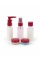 5 Parça Seyahat Kozmetik Dolum Seti – 30 ml Şişe, Sprey ve Krem Kapları