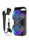 RGB LED Işıklı Kablosuz Bluetooth Hoparlör – Stereo Ses, USB ve Hafıza Kartı Destekli