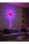 RGB Fireworks LED Telefon Kontrollü Çok Renkli Dekoratif Duvar Aydınlatması