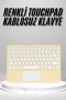 Touchpad Özellikli Slim Bluetooth Kablosuz Q Klavye