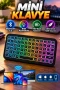 Ultra İnce Mini RGB Kablosuz Klavye – Bluetooth 5.2 | 100 Saat Kullanım
