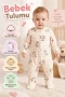 Unicorn Baskılı Patikli Bebek Tulumu – 3/9 Ay