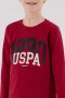 U.s. Polo Assn Uzun Kol Pijama Takım Us2203-4 Bordo