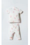 U.s. Polo Gömlek Pijama Takımı Usb2988 Beyaz-pudra