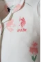 U.s. Polo Gömlek Pijama Takımı Usb2988 Beyaz-pudra