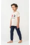 U.s. Polo Kısa Kol Pijama Takım Us2441-4 Bej