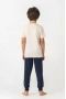 U.s. Polo Kısa Kol Pijama Takım Us2441-4 Bej