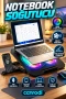 USB Bağlantılı RGB Fanlı Notebook Soğutucu ve Yükseltici Stand