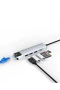 Type-C Çoklu Bağlantı Hub – HDMI, USB, Ethernet ve SD Kart Destekli Adaptör