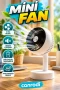 USB Şarjlı Taşınabilir Mini Fan – 3 Hızlı Sessiz Masa ve Araç Vantilatörü