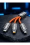 3ü 1 Arada Hızlı Şarj Kablosu – USB Type-C, Lightning ve Micro USB Uyumlu