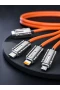 3ü 1 Arada Hızlı Şarj Kablosu – USB Type-C, Lightning ve Micro USB Uyumlu
