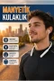 Manyetik Başlıklı Bluetooth Kulaklık 100 Saat Kullanım Süreli Boyun Askılı Kablosuz Kulaklık