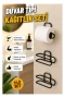Yapışkanlı Siyah Rulo Tutucu 3’lü Duvar Tipi Set
