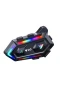Bluetooth 5.3 Motosiklet Intercom – 1000 m Menzil, RGB Işık, IPX6 ve Gürültü Engelleyici Mikrofon