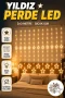 Yıldız Desenli Perde Tipi Peri Led 3x3 Metre Dekoratif Işıklandırma