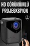 1080P HD Taşınabilir Projeksiyon Cihazı 64GB Depolama 2GB RAM Uzaktan Kumandalı