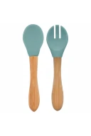 Oioi Mama Kaşığı Ve Çatal Seti Aqua Green