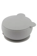 Oioi Silikon Kapaklı Kase Powder Grey