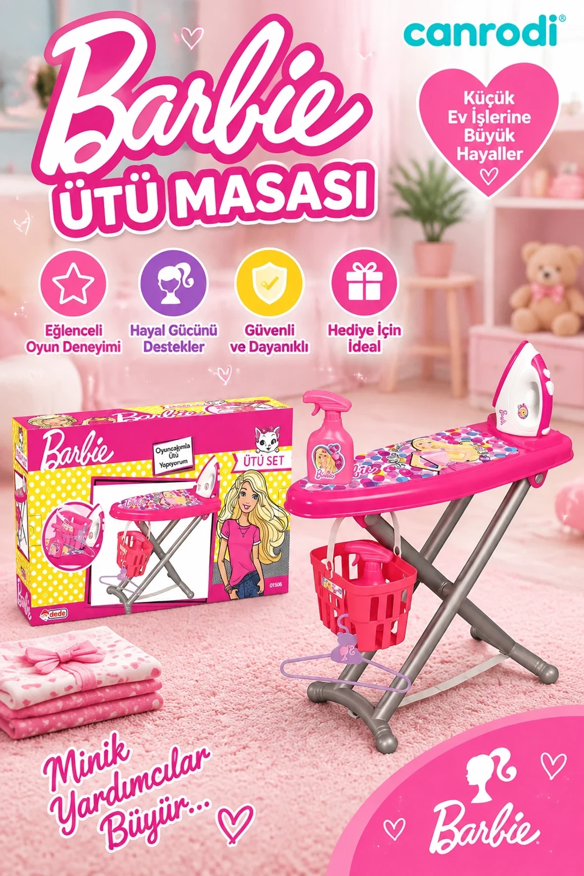 01506 BARBİE ÜTÜ MASASI