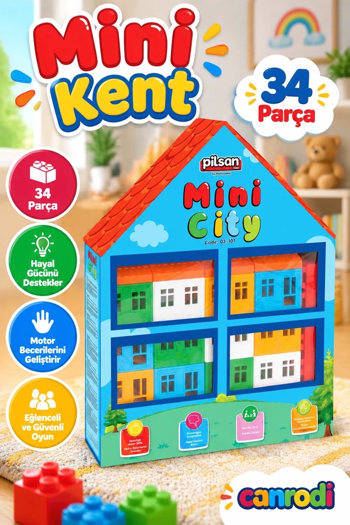 03 101 Pilsan Mini Kent 34 Parça