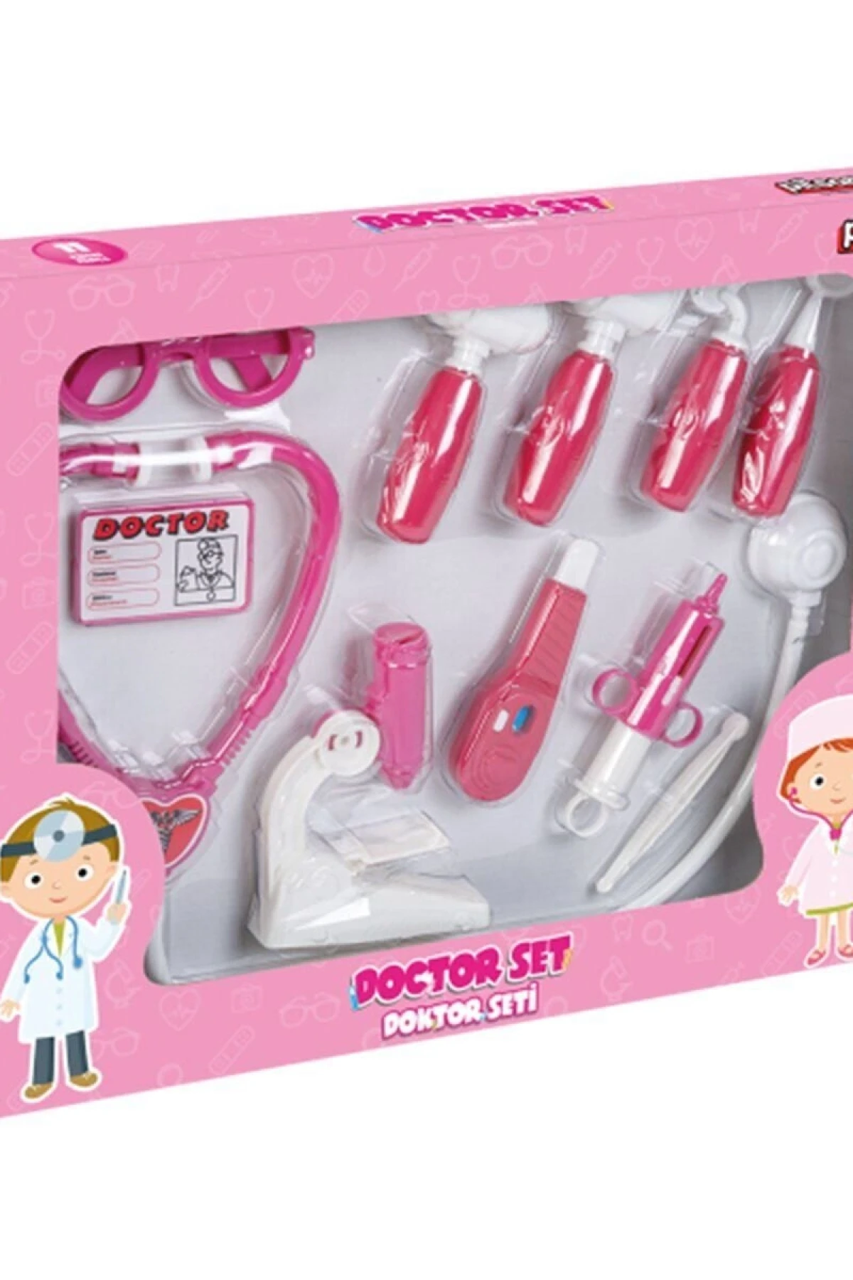 03 232-1010323201101 DOKTOR SETİ (PEMBE)