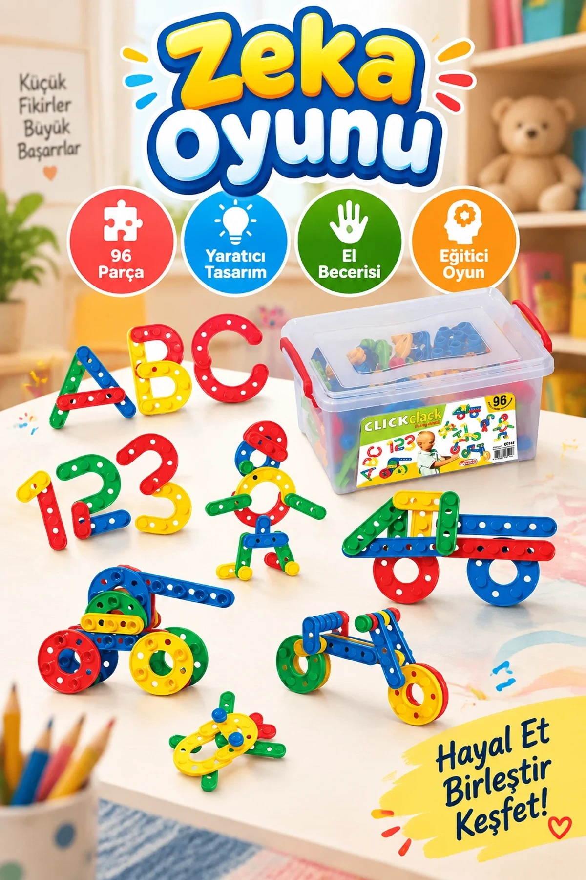 03144 Click Clack Puzzle -Dede