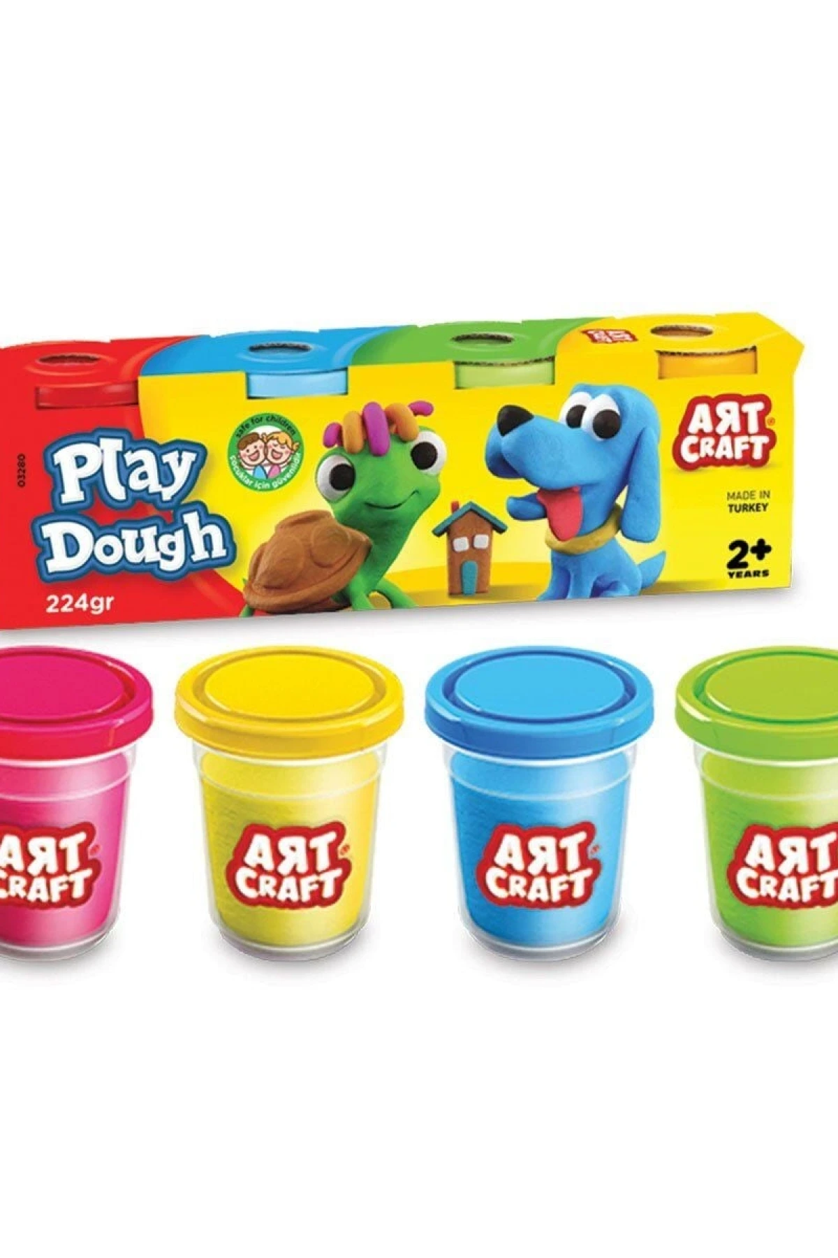 03280 Art Craft 4lü OYUN HAMURU / 224 gr