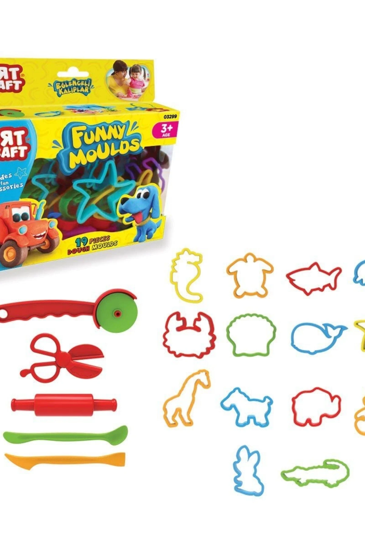 03299 Art Craft 19 parça EĞLENCELİ KALIPLAR