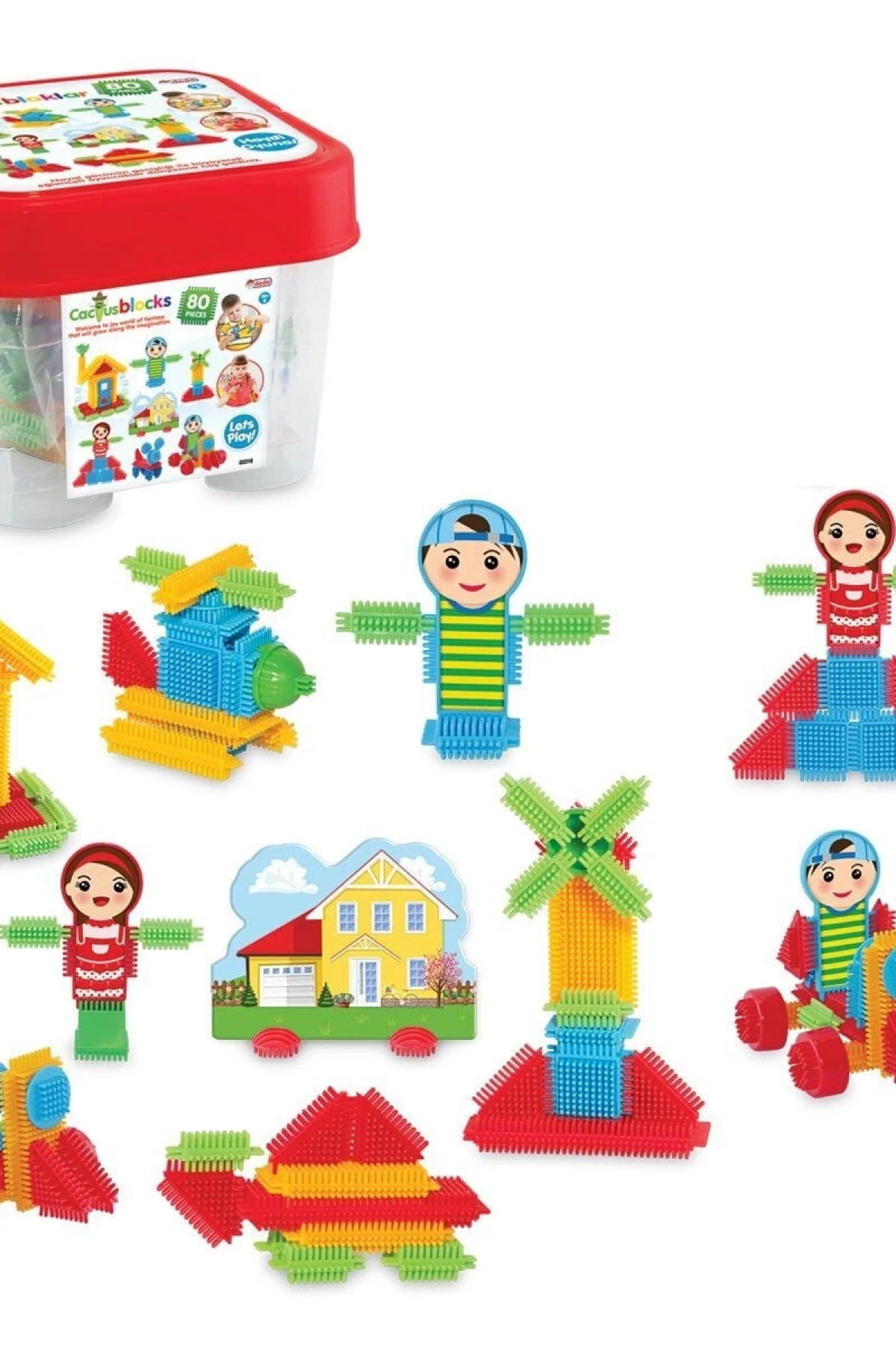 03316 KAKTÜS BLOKLAR KOCA 80PCS