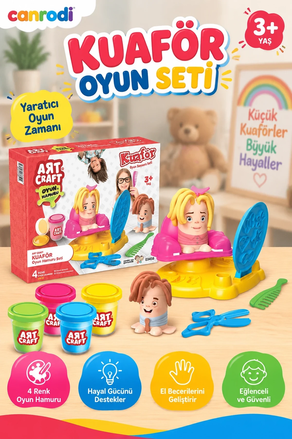 03458 KUAFÖR OYUN HAMUR SET