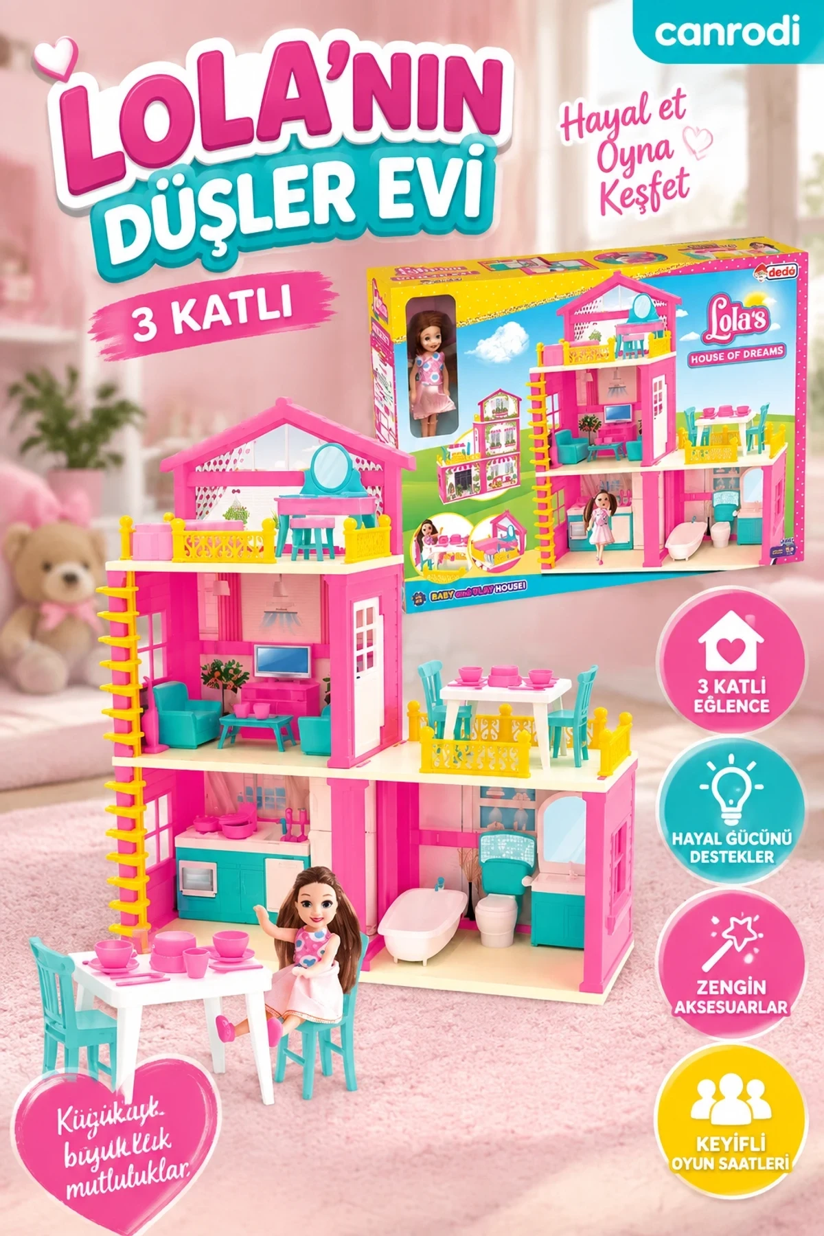 03663 LOLA NIN DÜŞLER EVİ 3 KATLI
