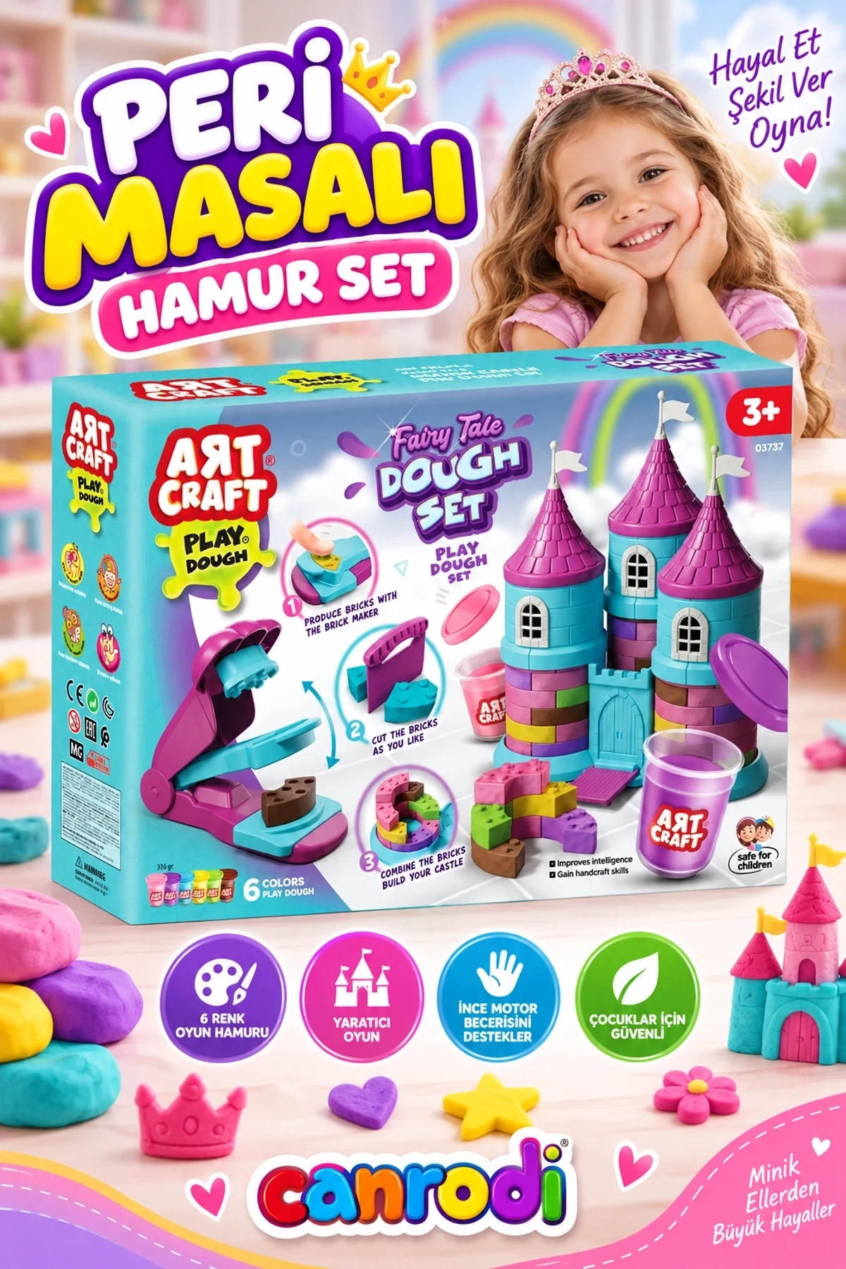 03737 PERİ MASALI HAMUR SET 336 GR