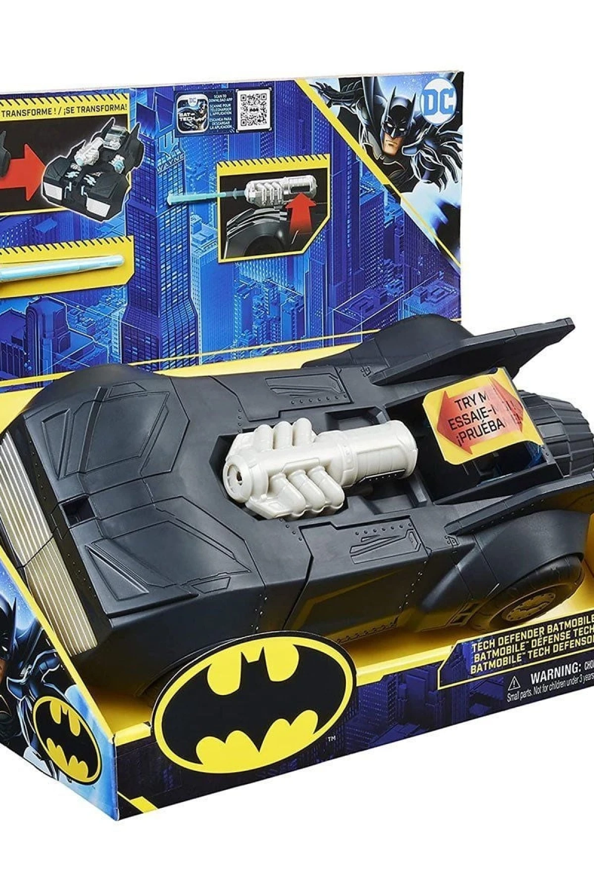 037676 DC Comics Tech Defender Batmobil -Spinmaster