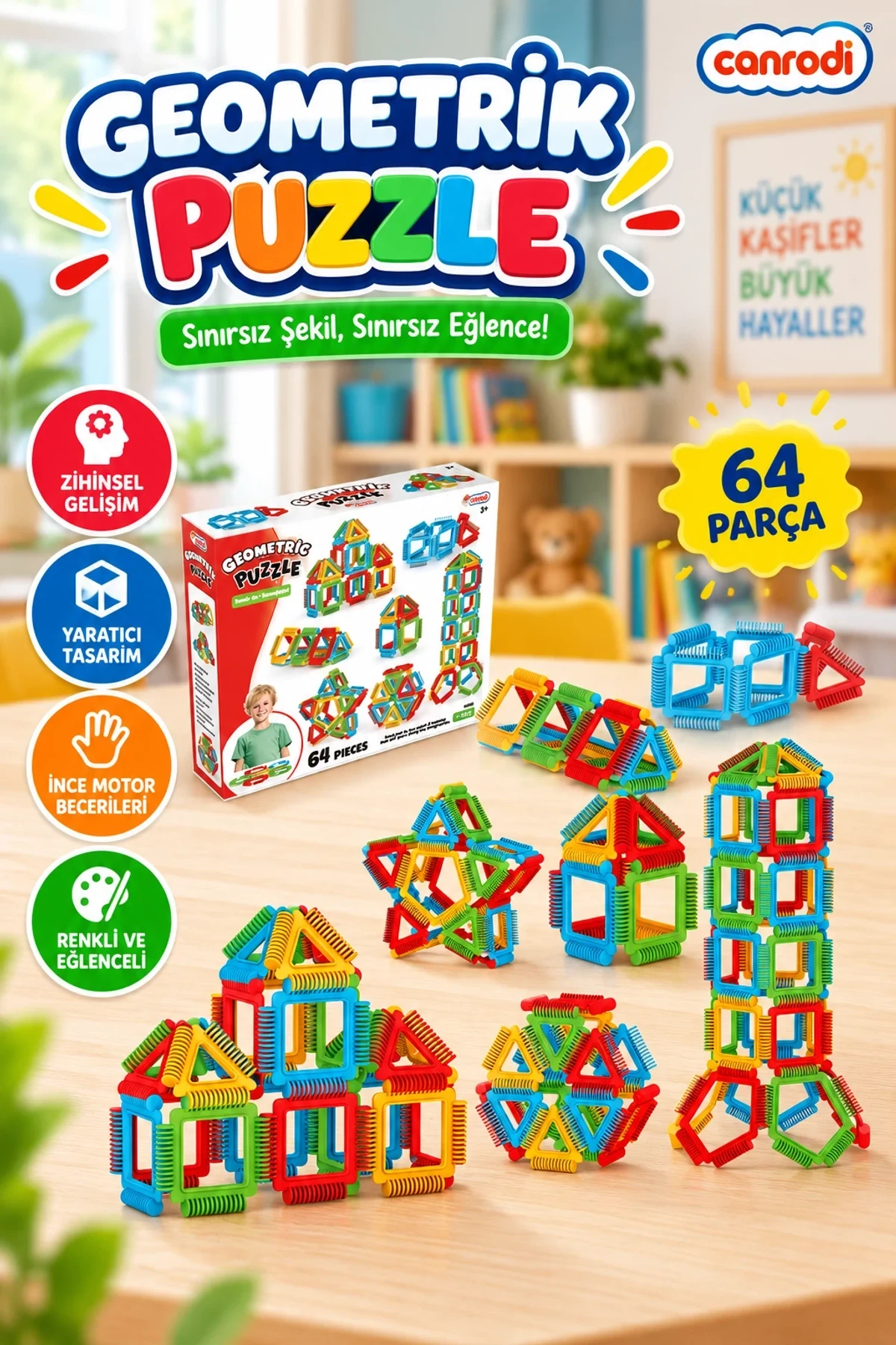 03896 GEOMETRİK PUZZLE  P96