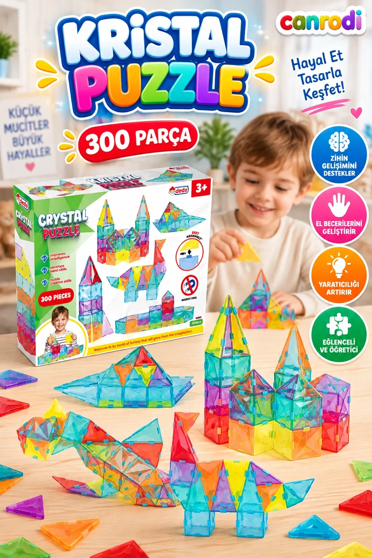 03925 KRİSTAL PUZZLE 300 PRÇ