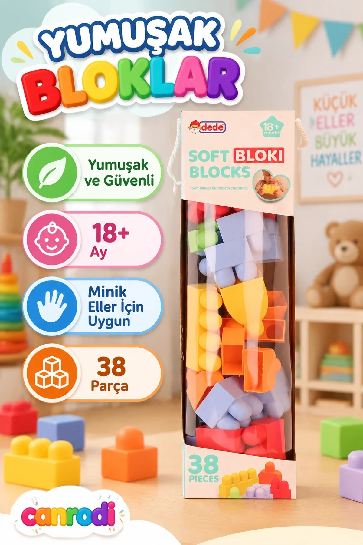 04100 YUMUŞAK BLOKİ BLOKLARI 38 PRÇ