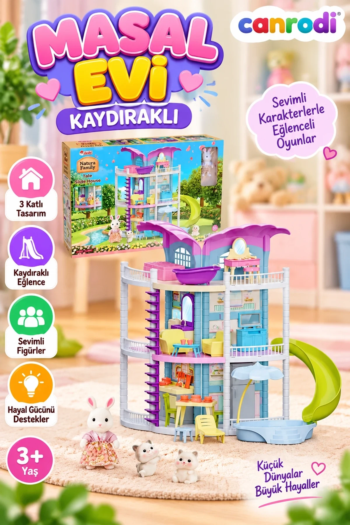 04149 DOĞA AİLESİ MASAL EVİ KAYDIRAKLI