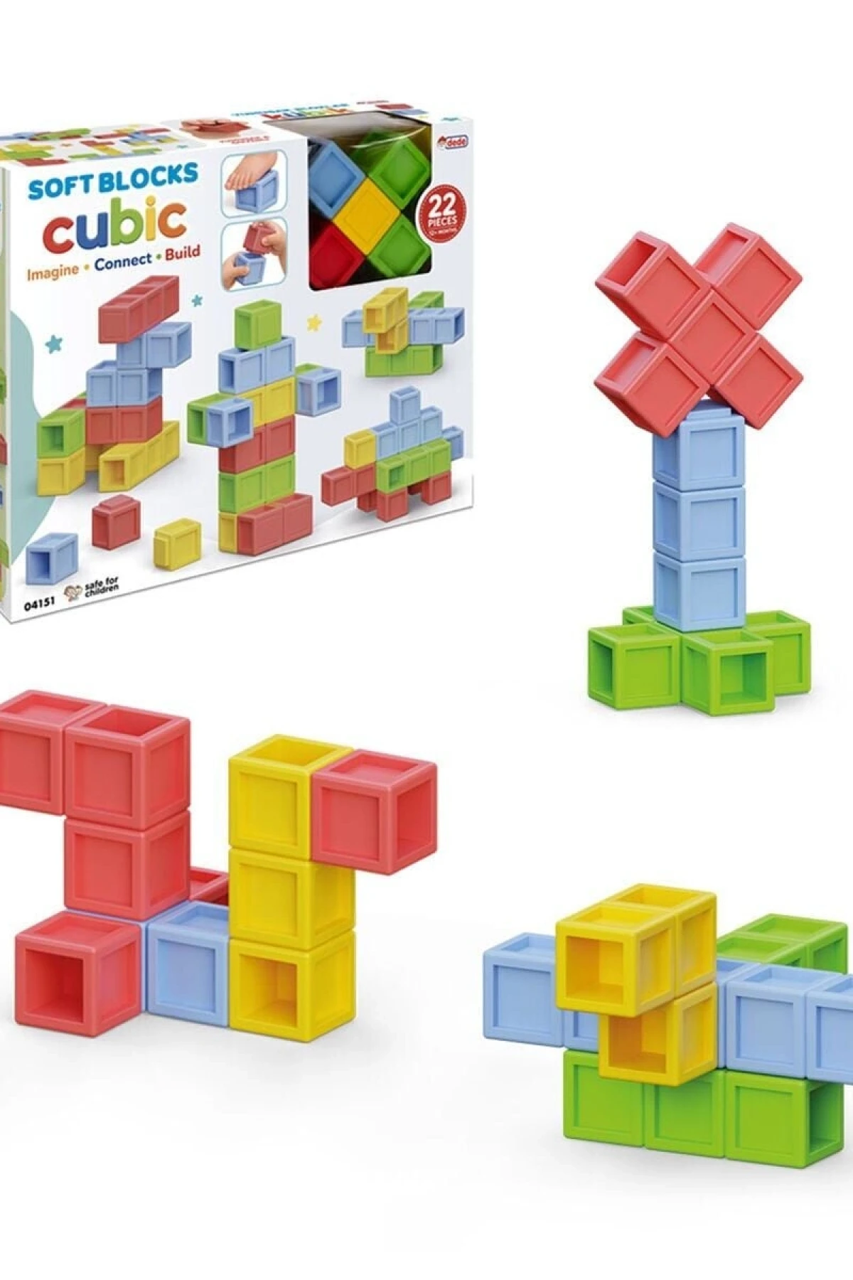 04151 YMUŞAK BLOKLAR KÜBİK 22 PRÇ