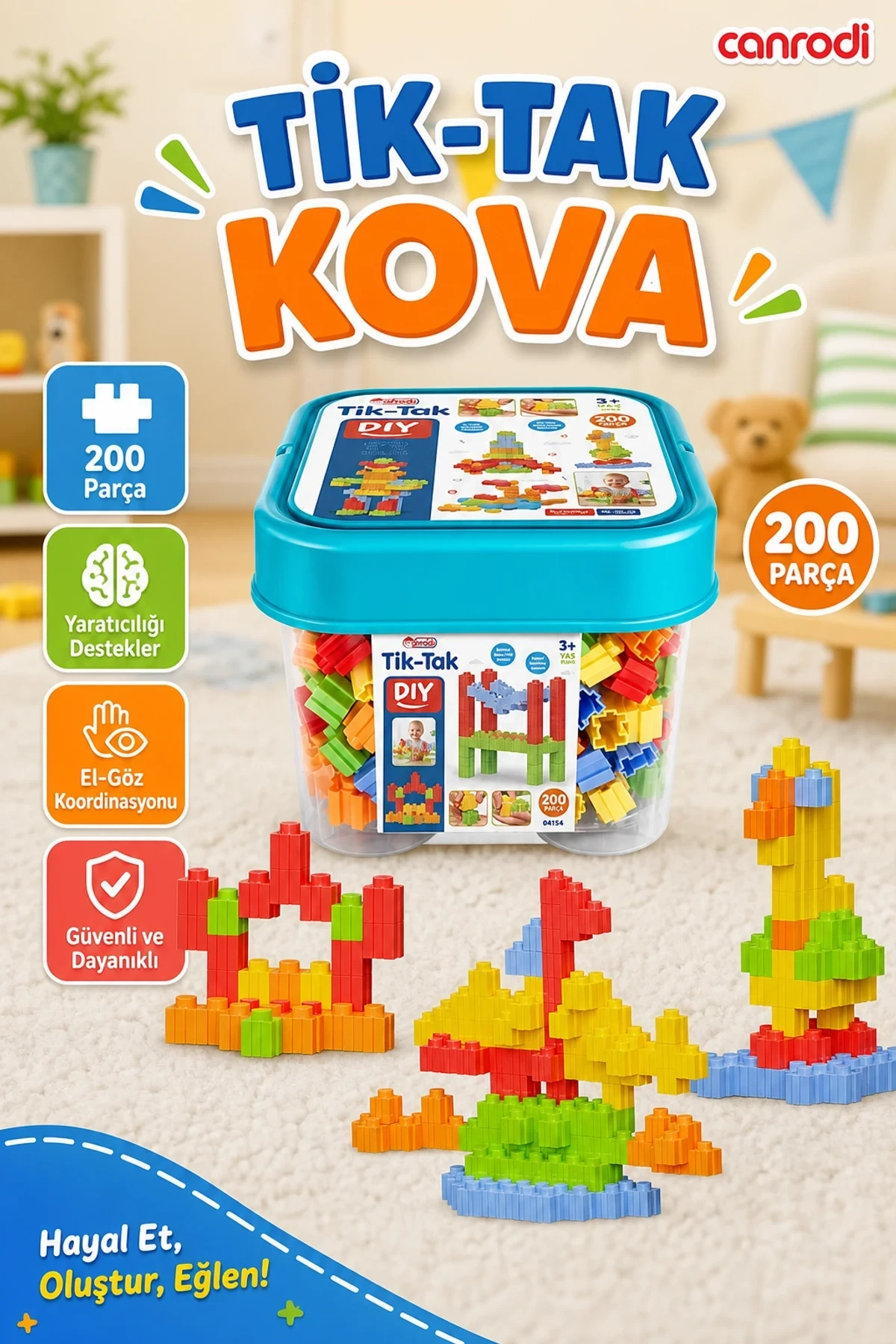 04154 TİK-TAK KOVA 200 PRÇ