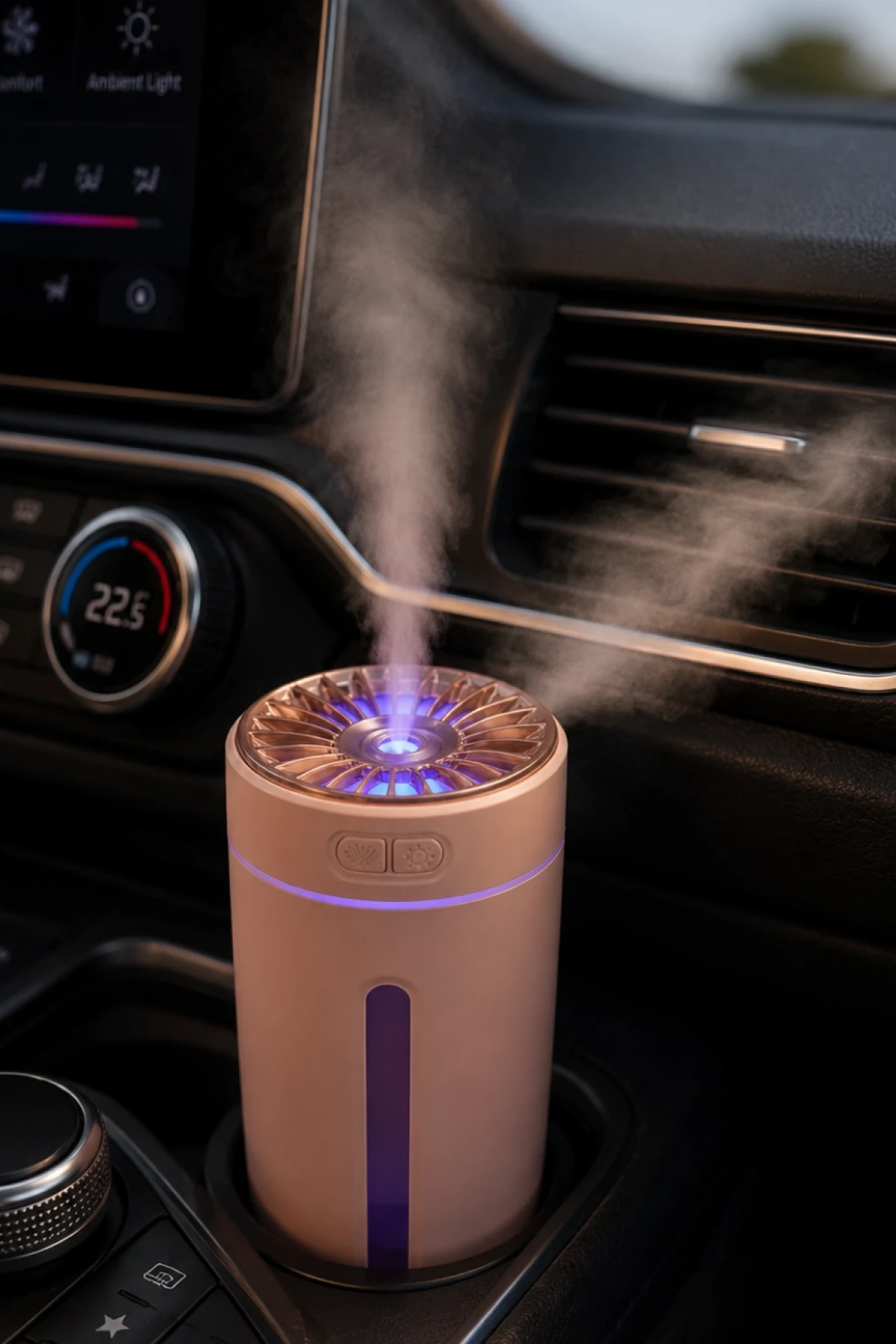 RGB Işıklı Şarjlı Hava Nemlendirici ve Aroma Difüzörü – 300 ml, 5 Esans Hediyeli
