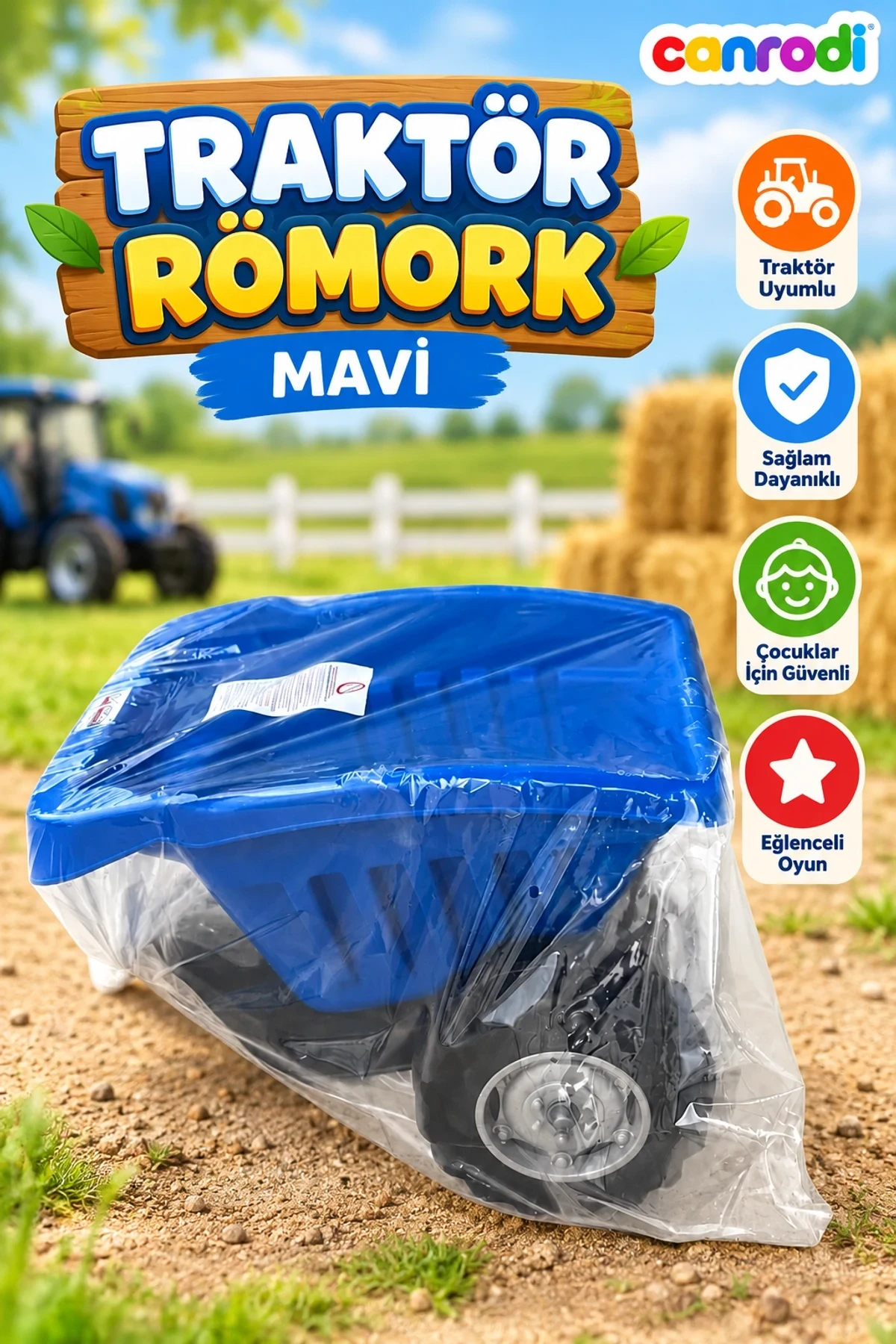 07 317M 1050731701052 ACTIVE TRAKTÖR RÖMORK MAVİ