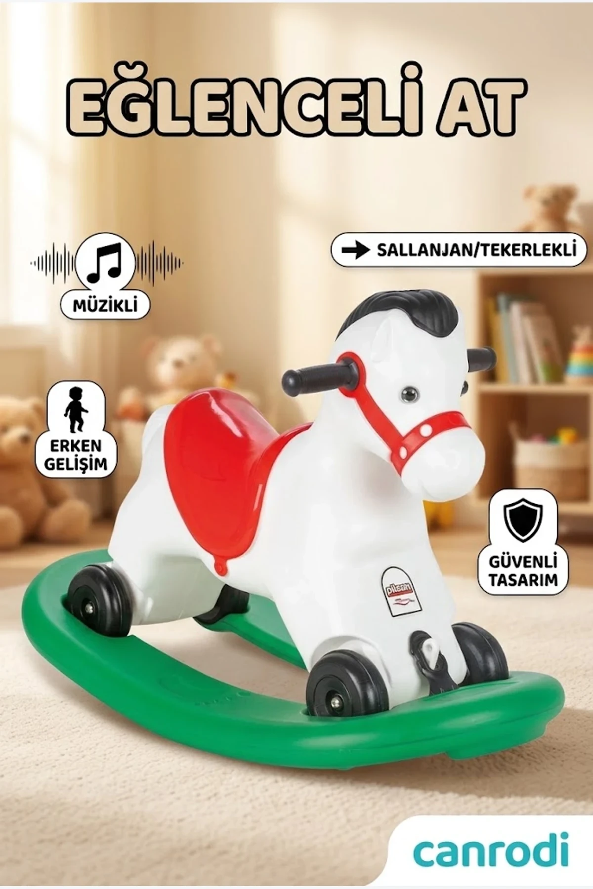 07 520 Pilsan Müzikli Sallanan At