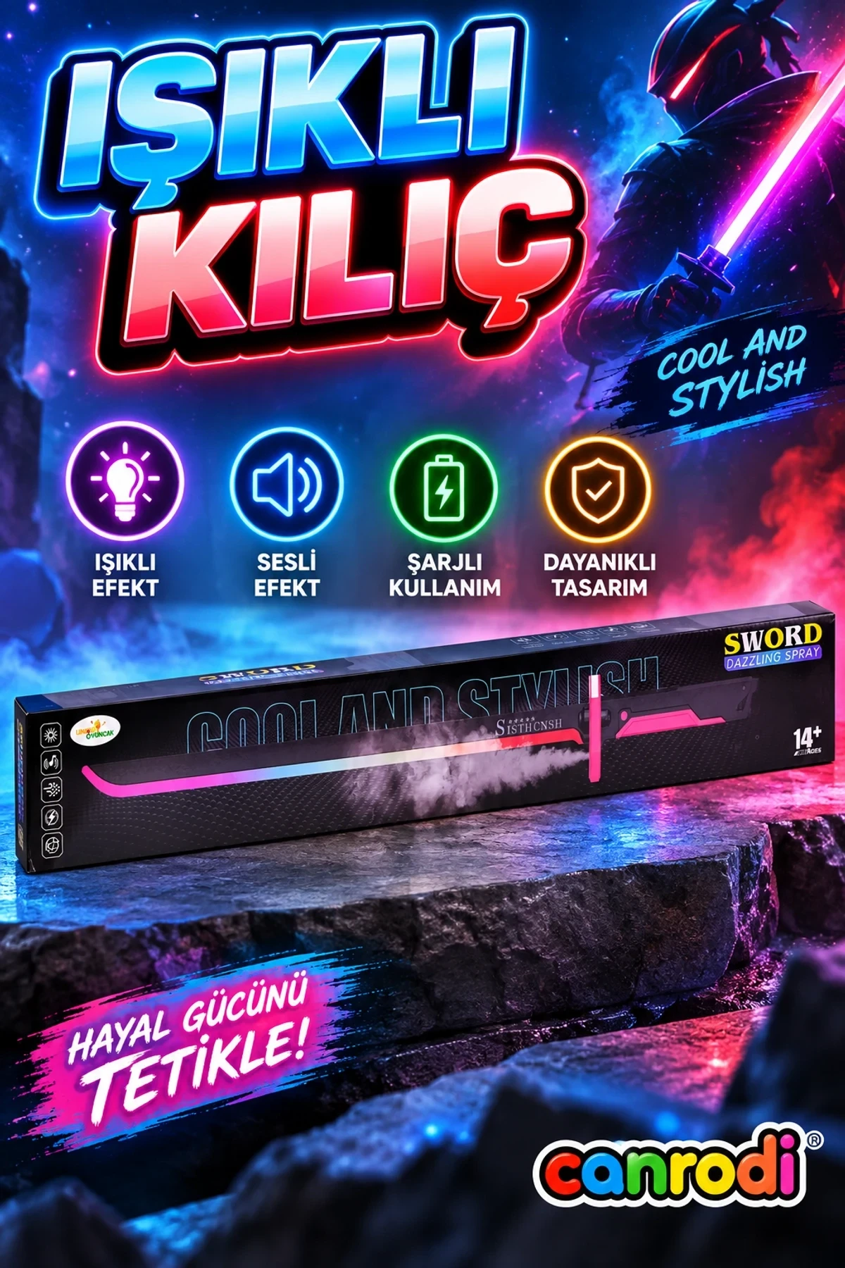 101-1 ŞARJLI IŞIKLI KILIÇ